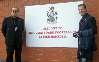 Geson & Teddy Moen CEO Norwegian Coaches Ass - Queen's Park Football Club Lesser Hampden