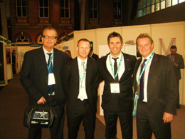 Geson, Ben Tatcher Ex Player, Stewart Castledine Head of Football Soccerex, James Hands Executive Director AON.