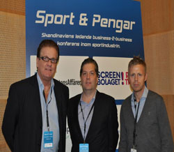 Geson & Magnus Roos Managing Director SBN, Thomas Sandell Key Account Manager Sport Nordic Choice Hotels.